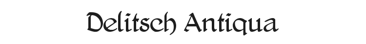 Delitsch Antiqua Font Preview