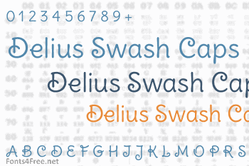 Delius Swash Caps Font