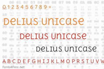 Delius Unicase Font