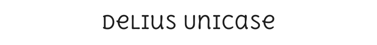 Delius Unicase Font Preview