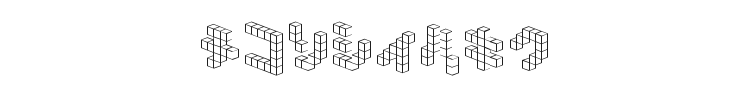 Demon Cubic Block NKP Font Preview