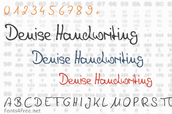 Denise Handwriting Font