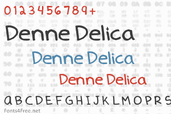Denne Delica Font