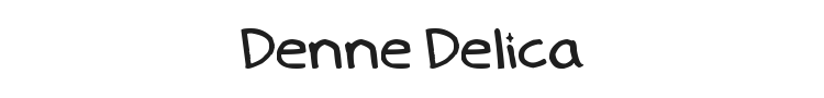 Denne Delica Font