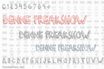 Denne Freakshow Font