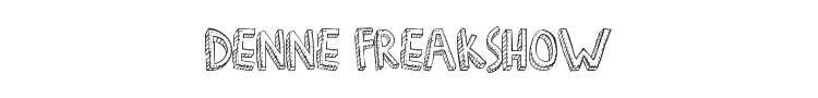 Denne Freakshow Font