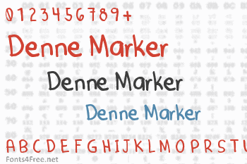 Denne Marker Font