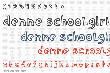 Denne schooLgirL Font