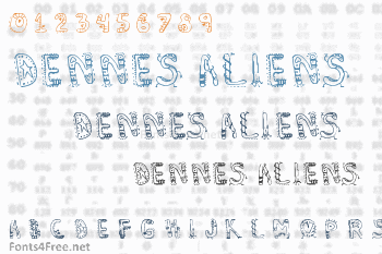 Dennes Aliens Font