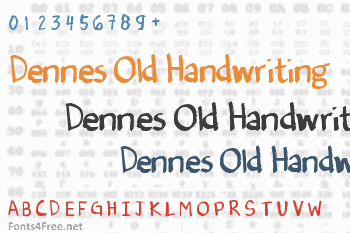 Dennes Old Handwriting Font