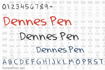 Dennes Pen Font