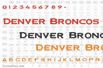 Denver Broncos Custom Font