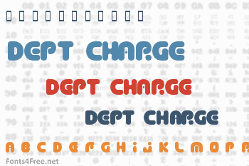 Dept Charge Font