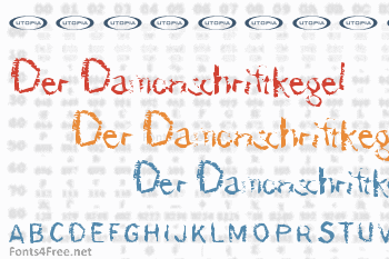 Der Damonschriftkegel Font