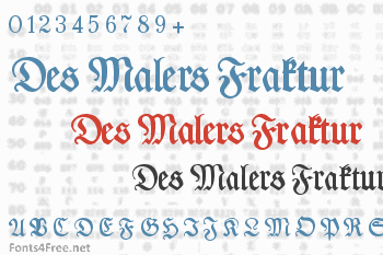 Des Malers Fraktur Font