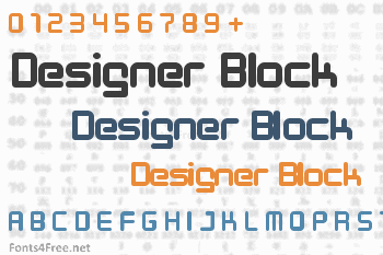 Designer Block Font