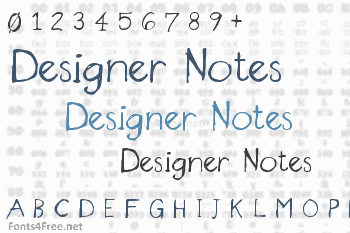 Designer Notes Font