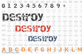 Destroy Font