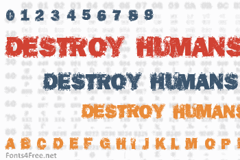 Destroy Humans Font