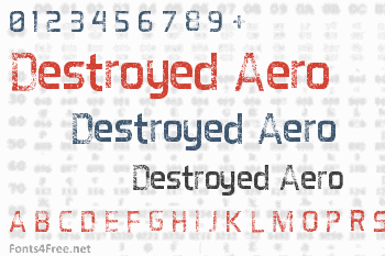 Destroyed Aero Font