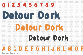 Detour Dork Font