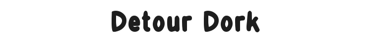 Detour Dork Font