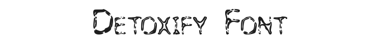 Detoxify Font Preview