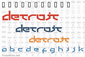 Detroit Font