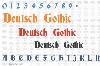 Deutsch Gothic Font