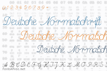 Deutsche Normalschrift Font