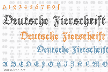 Deutsche Zierschrift Font