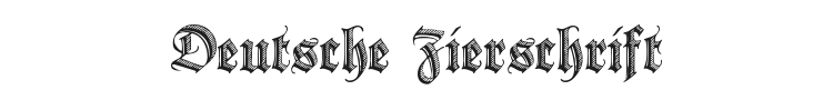 Deutsche Zierschrift Font Preview