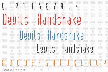 Devils Handshake Font