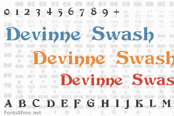 Devinne Swash Font