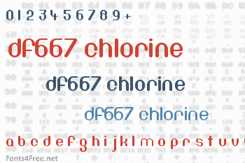 DF667 Chlorine Font