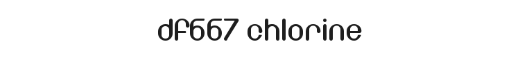 DF667 Chlorine Font