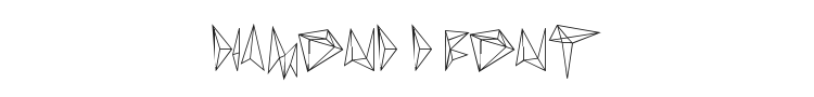 Diamond D Font Preview