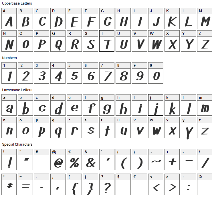 Did you see that Font Character Map