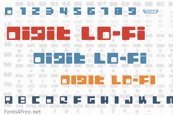 Digit Lo-Fi Font