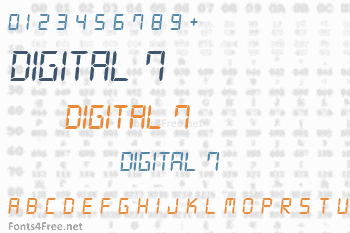 Digital 7 Font
