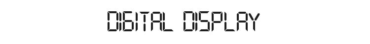 Digital Display Font