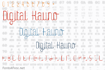 Digital Kauno Font