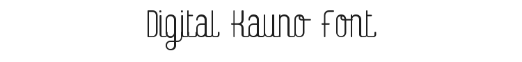 Digital Kauno Font