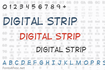 Digital Strip Font