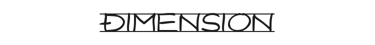 Dimension Font