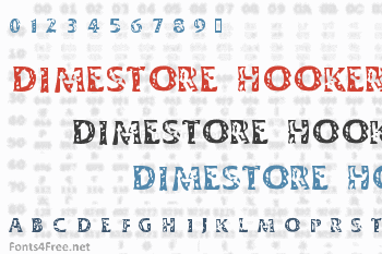 Dimestore Hooker Font