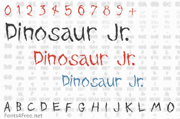 Dinosaur Jr. Font