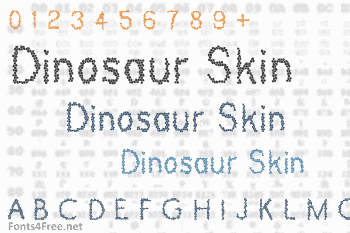 Dinosaur Skin Font