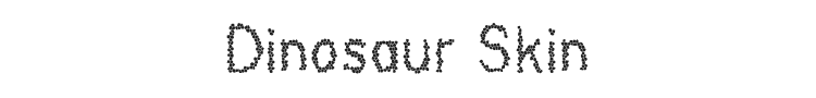 Dinosaur Skin Font