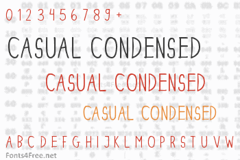 Dinski Casual Condensed Font